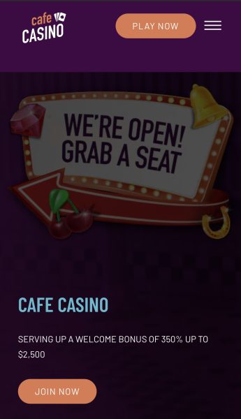 Cafe Casino Mobile Site