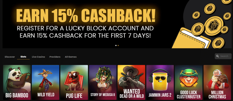 Lucky Block Texas Online Casino