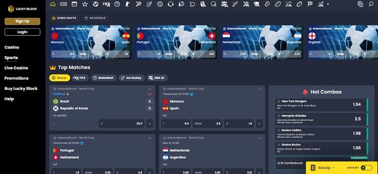 Lucky Block Sportsbook