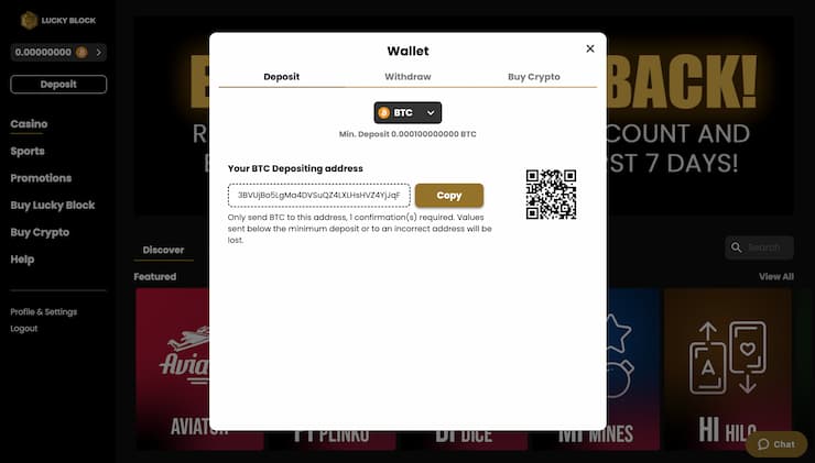 Lucky Block registration Step 2