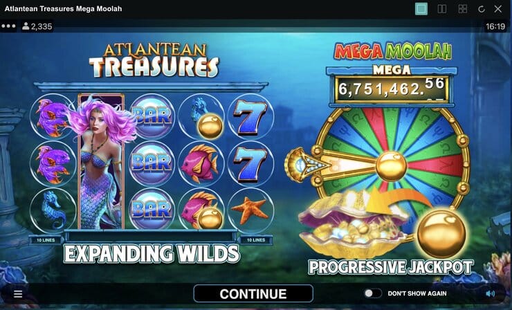 mega moolah real money