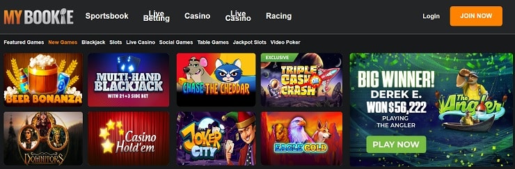 MyBookie Casino New Slots