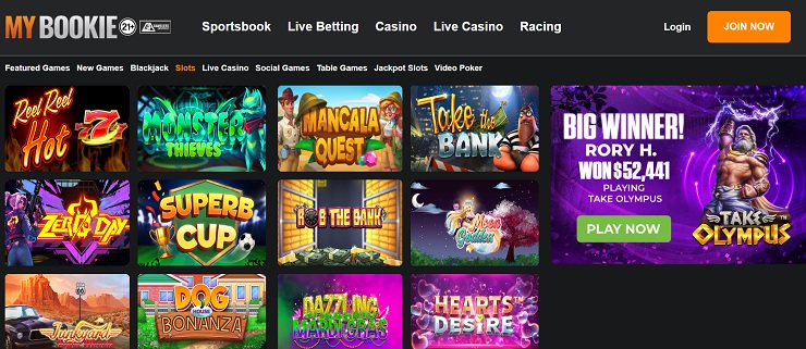 MyBookie Casino Penny Slots