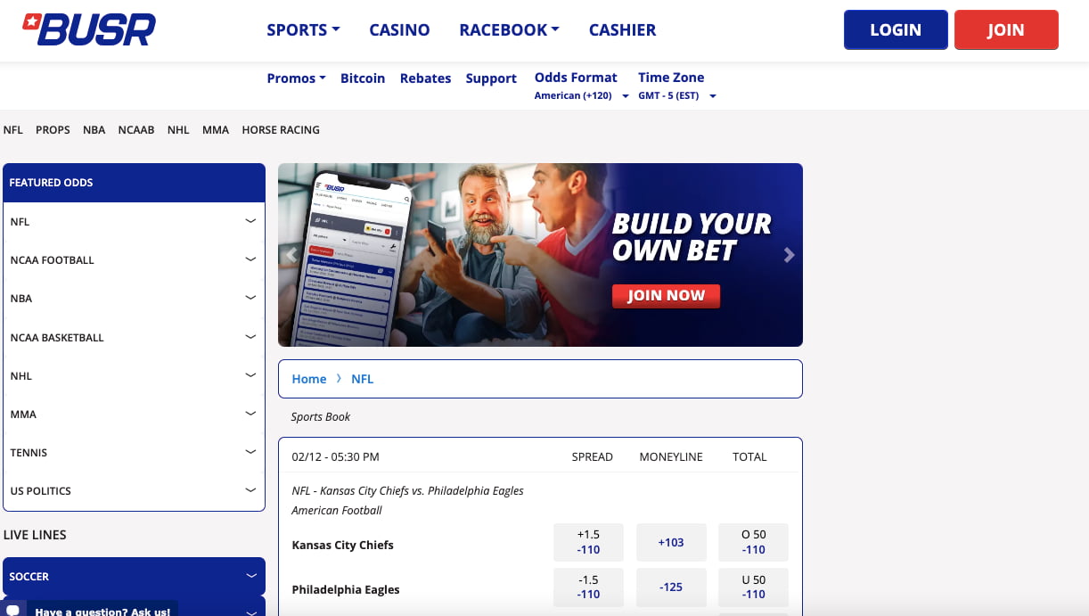 BUSR for sports betting in Rhode Island