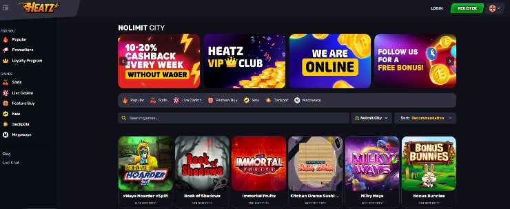 Nolimit City Gaming - Heatz Casino