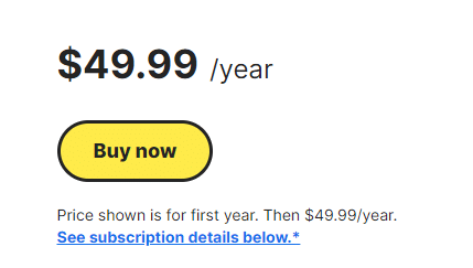 Norton pricing