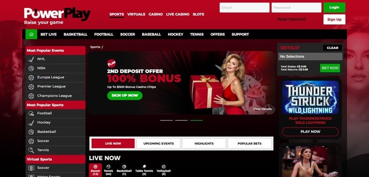 PowerPlay homepage