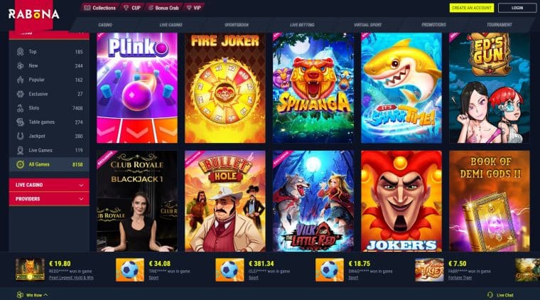 Other Games at Rabona Casino