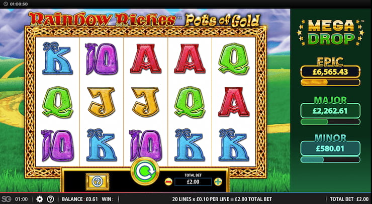 Bets Online Slots UK Rainbow Riches Jackpot