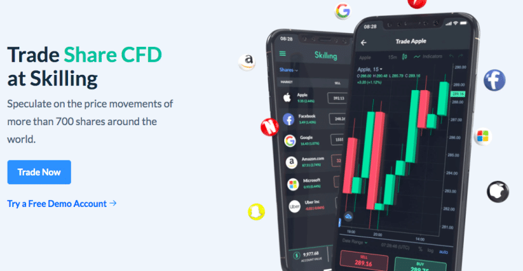 Skilling share CFDs
