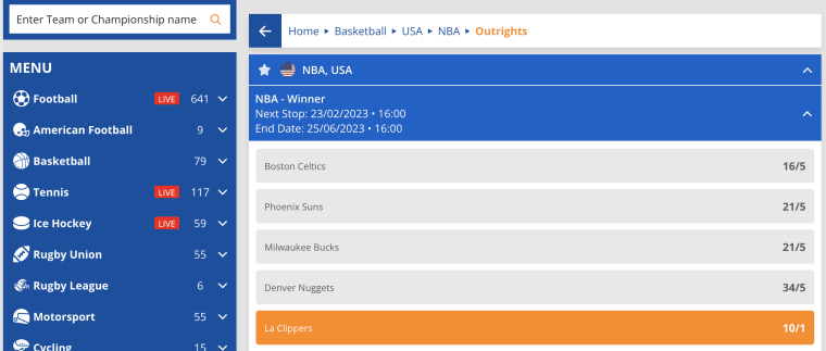 BK8 NBA Betting