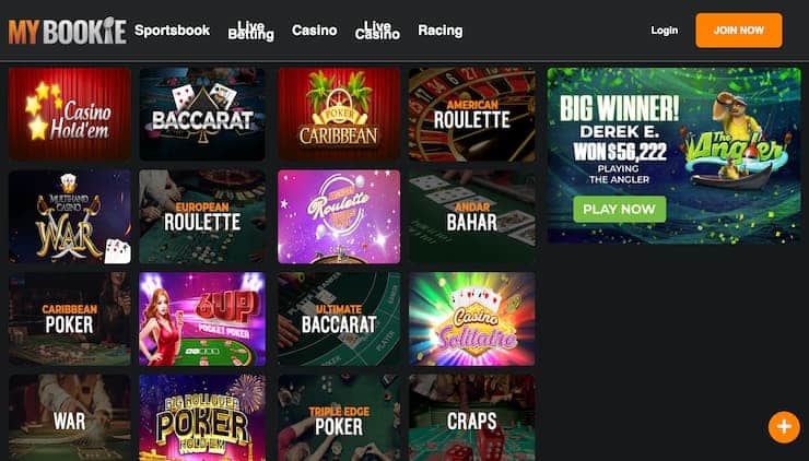 MyBookie Indiana Online Casino