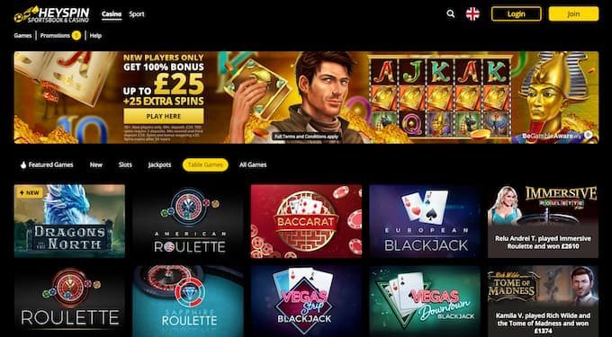 Register at HeySpin Casino Step 1