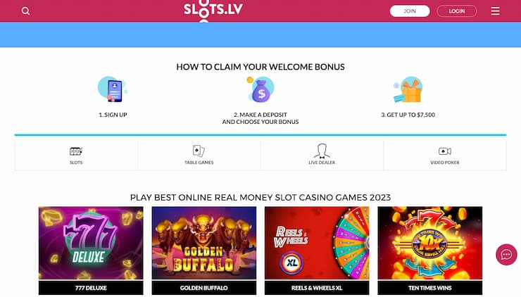 SlotsLV Arkansas Online Casino
