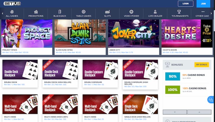 BetUS Delaware Online Casino