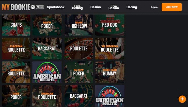 MyBookie Tennessee Online Casino