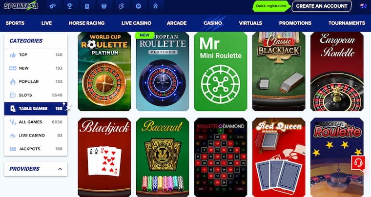 Sportaza gambling site