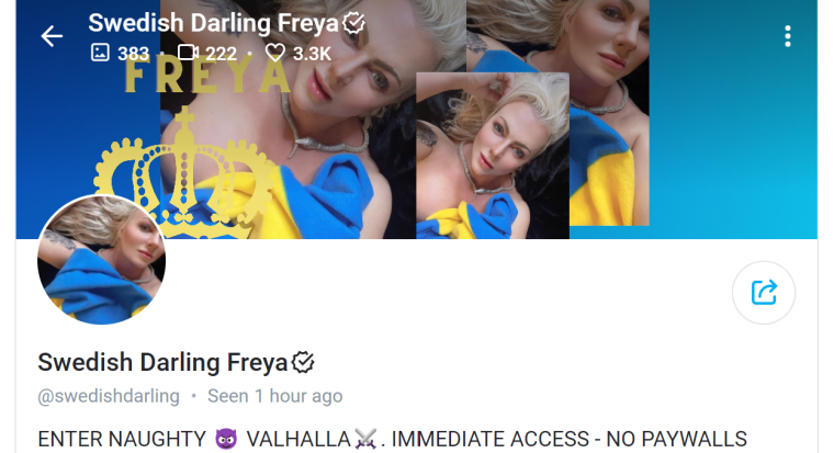 Swedish Darling Freye OnlyFans