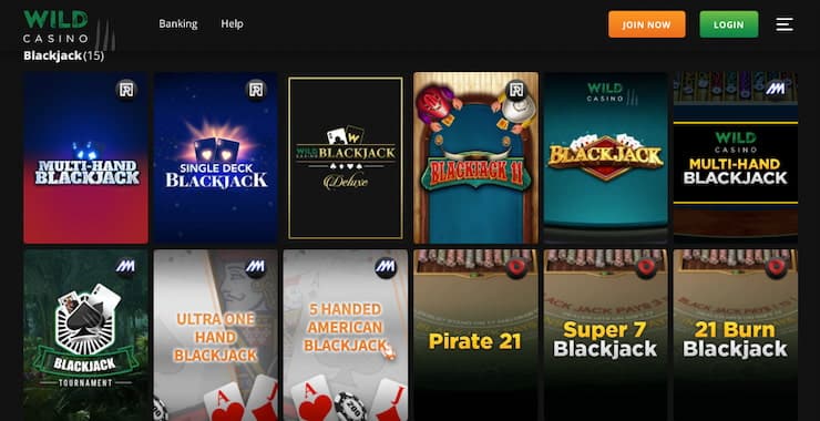 Wild Casino Sign Up Page