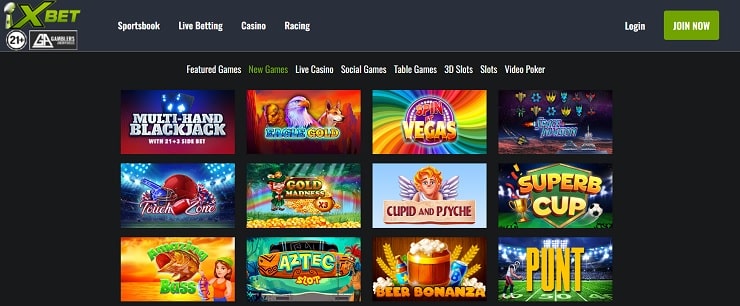 XBet Casino New Slots