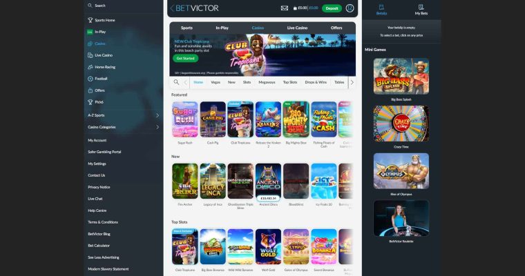 trustly casino - betvictor home page