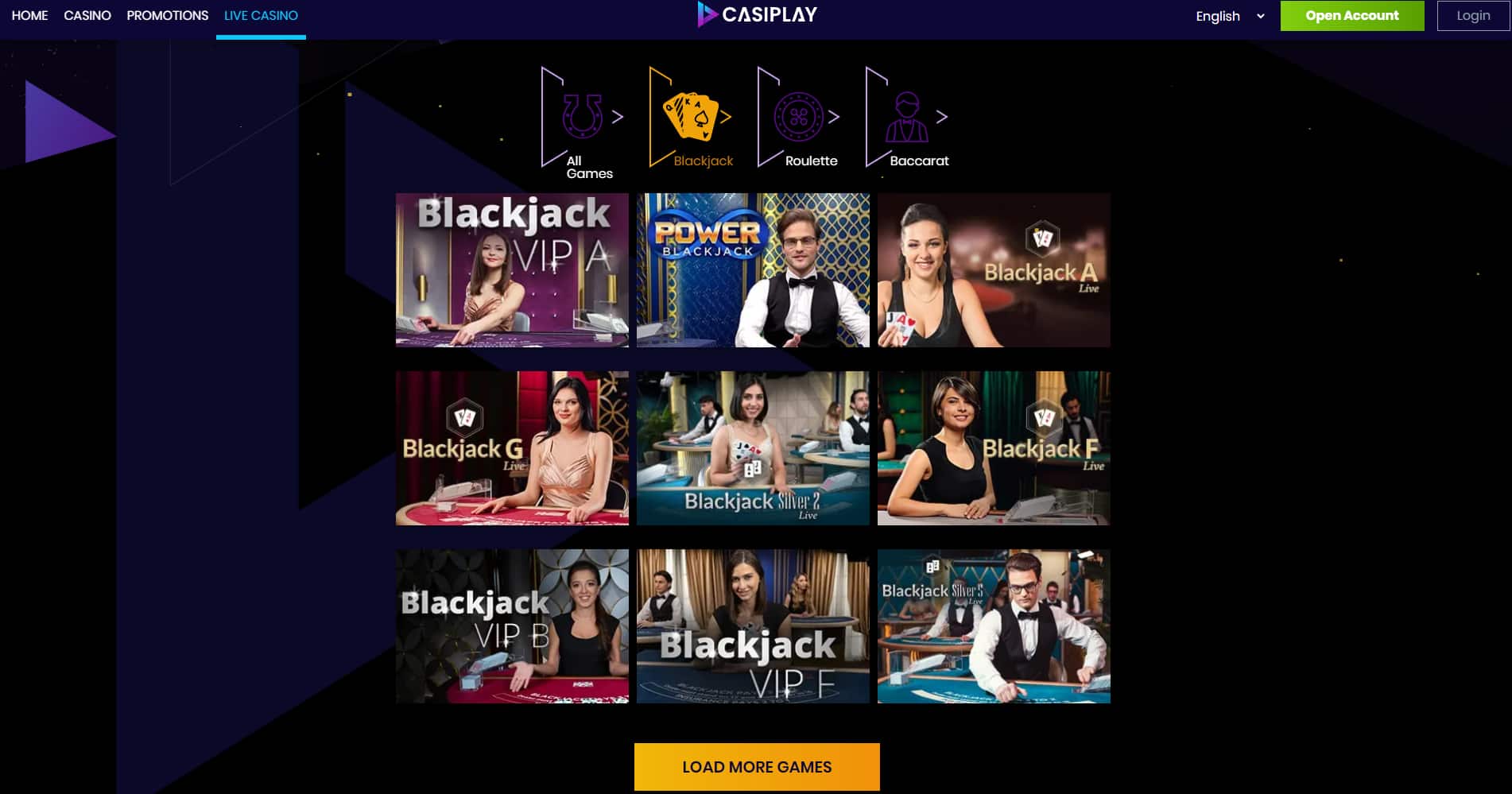 UK online blackjack casino - Casiplay