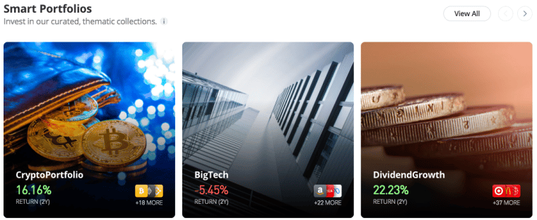 eToro smart portfolio