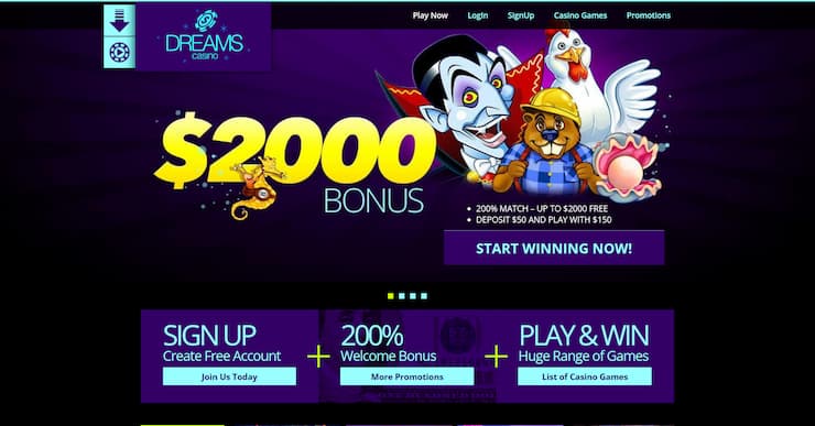 Dreams Casino Welcome Bonus