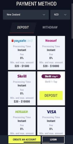 rabona deposits