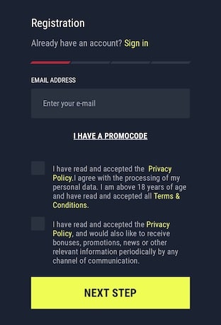 rabona mobile sign up