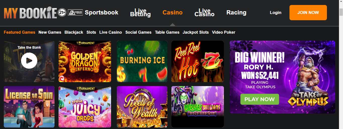 MyBookie Canadian eCheck casino