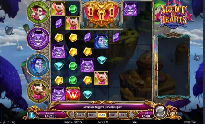 Agents of Hearts video slot machine