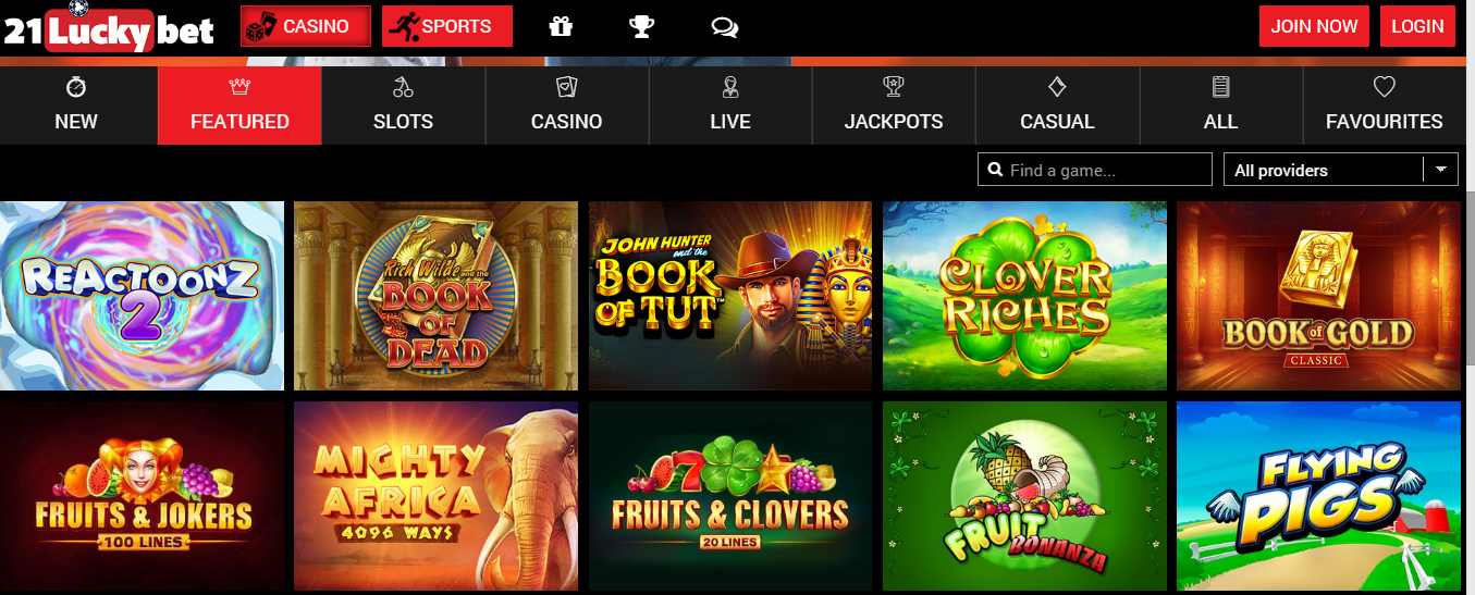 21Luckybet South African gambling site