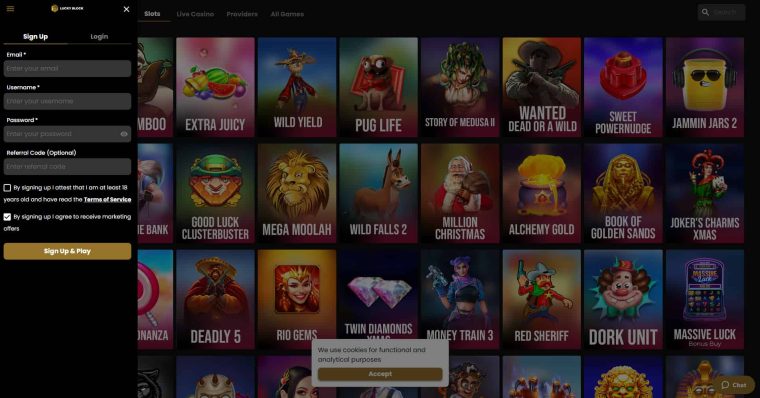 thunderkick casino - Lucky Block registration