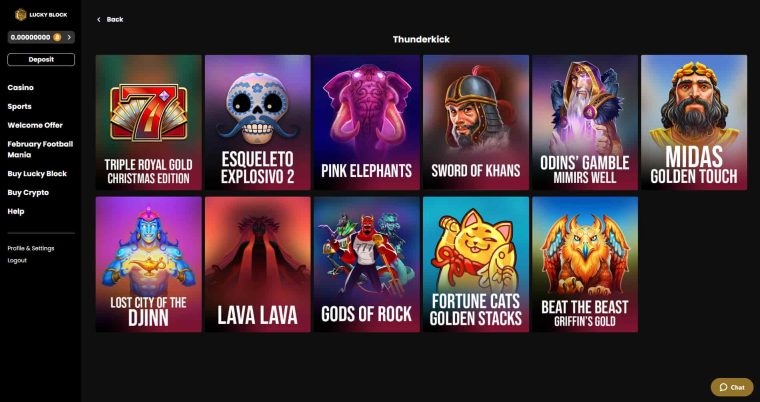 thunderkick casino - Lucky Block game selection