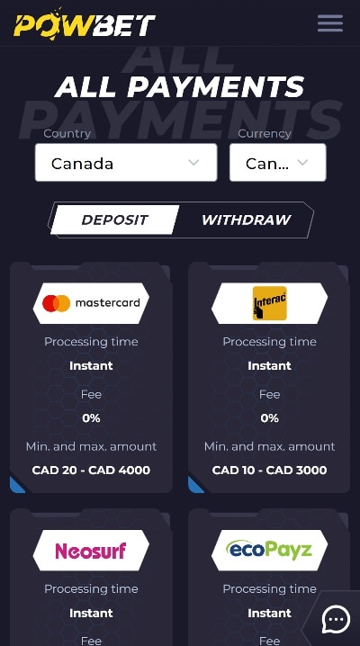 online roulette Canada - Deposit