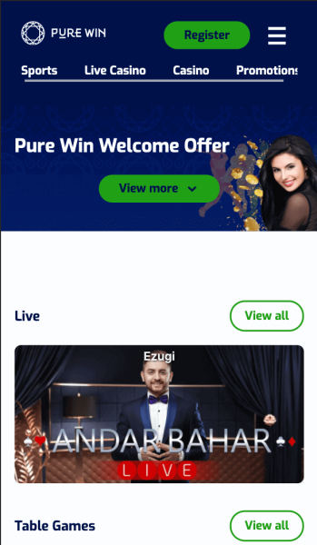 Purewin casino apps