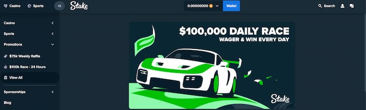 $100,000 Daily Race promotion - Stake review 