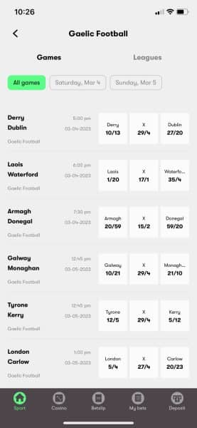 Ireland Betting Apps 10Bet App
