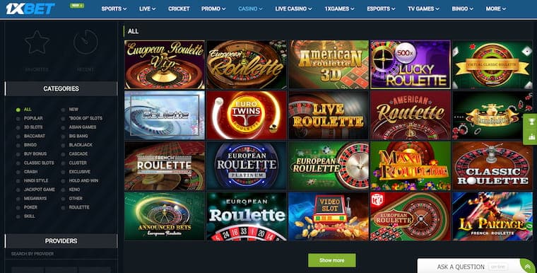 1XBet Casino ZA Roulette