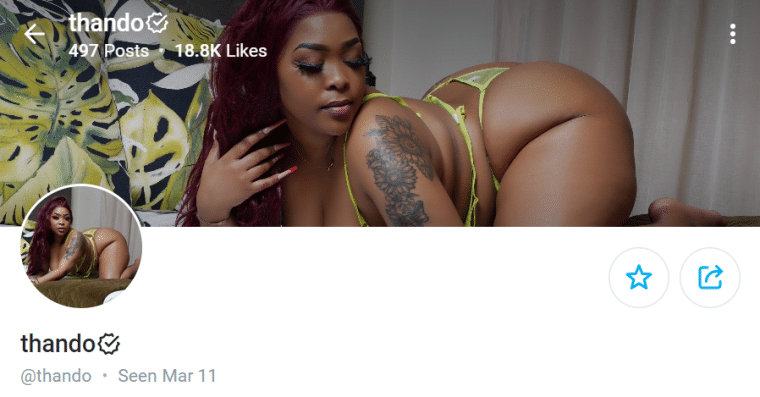 thando South African OnlyFans
