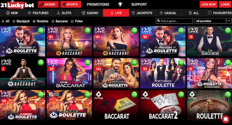 21LuckyBet Roulette
