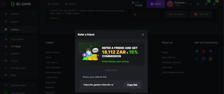 Referral Bonus - BC. Game review 
