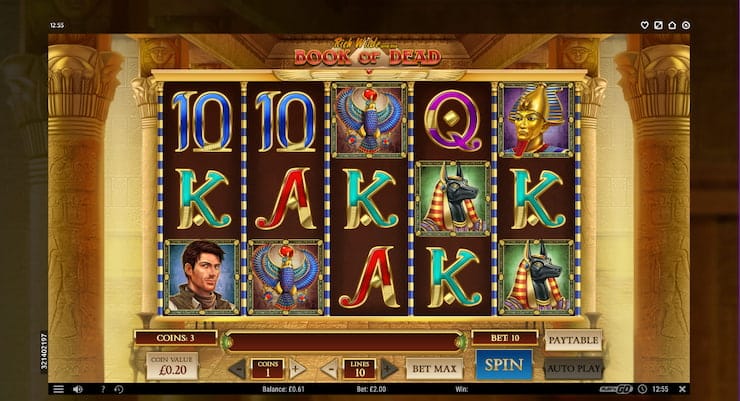 No Deposit Free Spins Book of Dead Slot