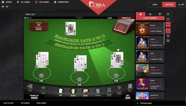 Cobra Casino India