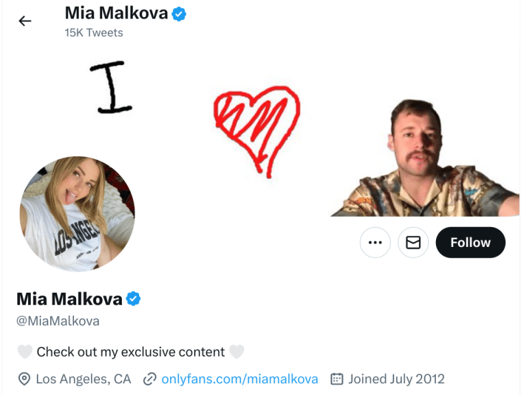 Mia Malkova Twitter Header