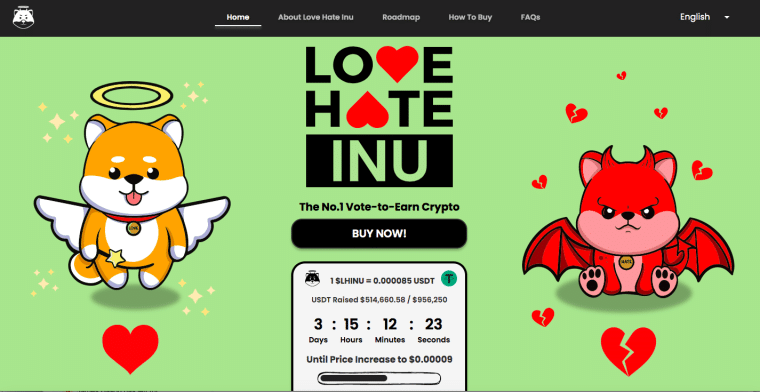 Love Hate Inu price