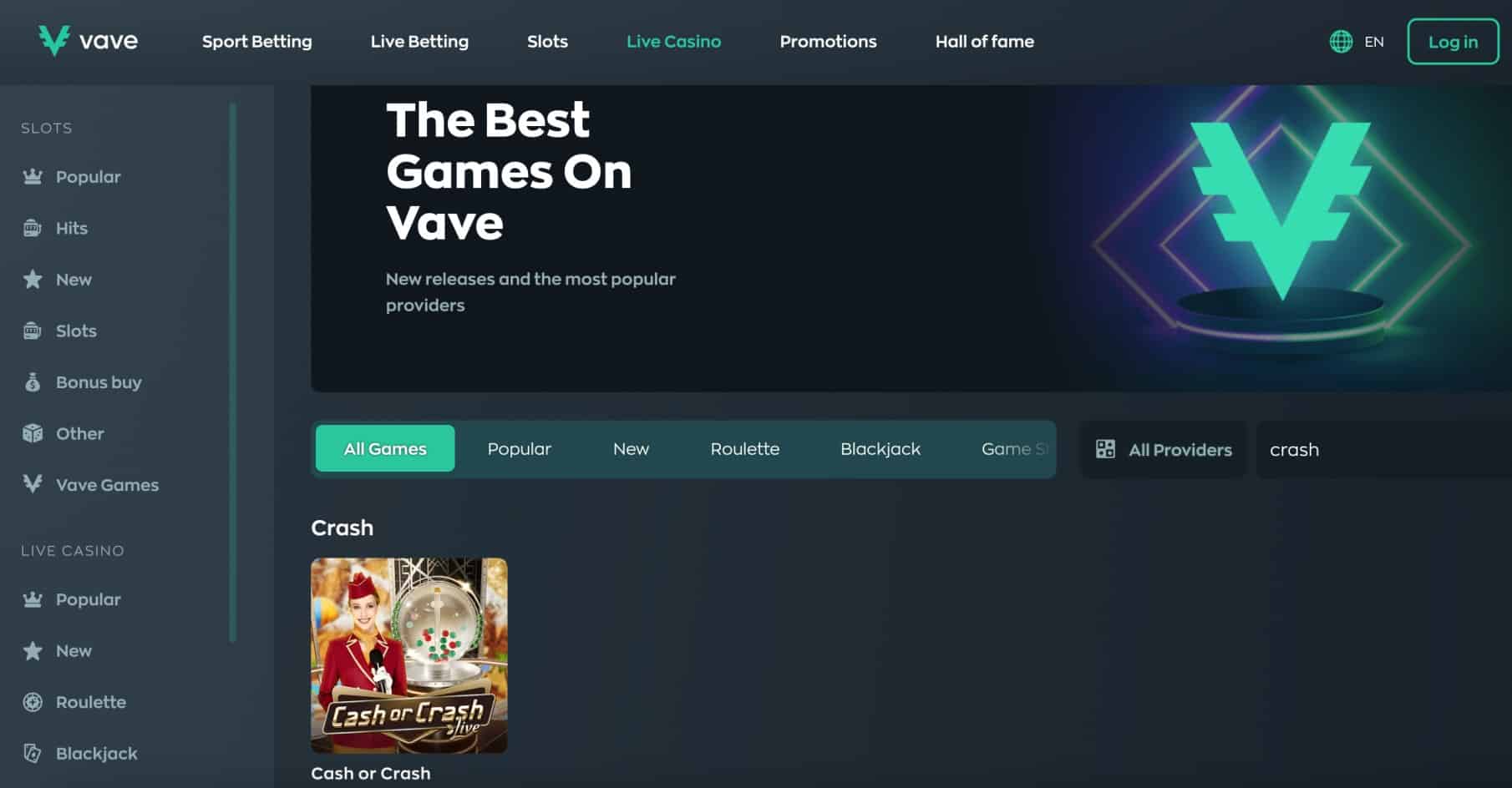 Vave casino review