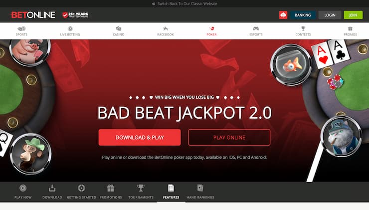 BetOnline Online Poker Casino