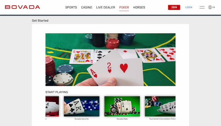 Bovada Online Poker Casino
